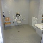 Inside view of the toilet