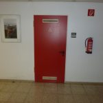 Door to the ground floor accessible toilet