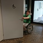 Picture of the entrance to the accessible toilet