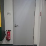 Entrance to the accessible toilet