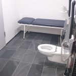 Inside view of the accessible toilet